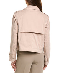 FLEURETTE Fleurette Cropped Trench Coat