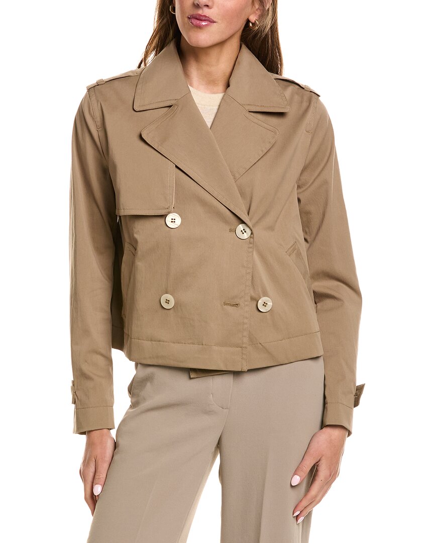 FLEURETTE Fleurette Cropped Trench Coat
