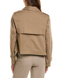 FLEURETTE Fleurette Cropped Trench Coat