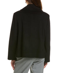 FLEURETTE Fleurette Cropped Wool Peacoat
