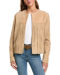 FLEURETTE Fleurette Suede Fringed Jacket