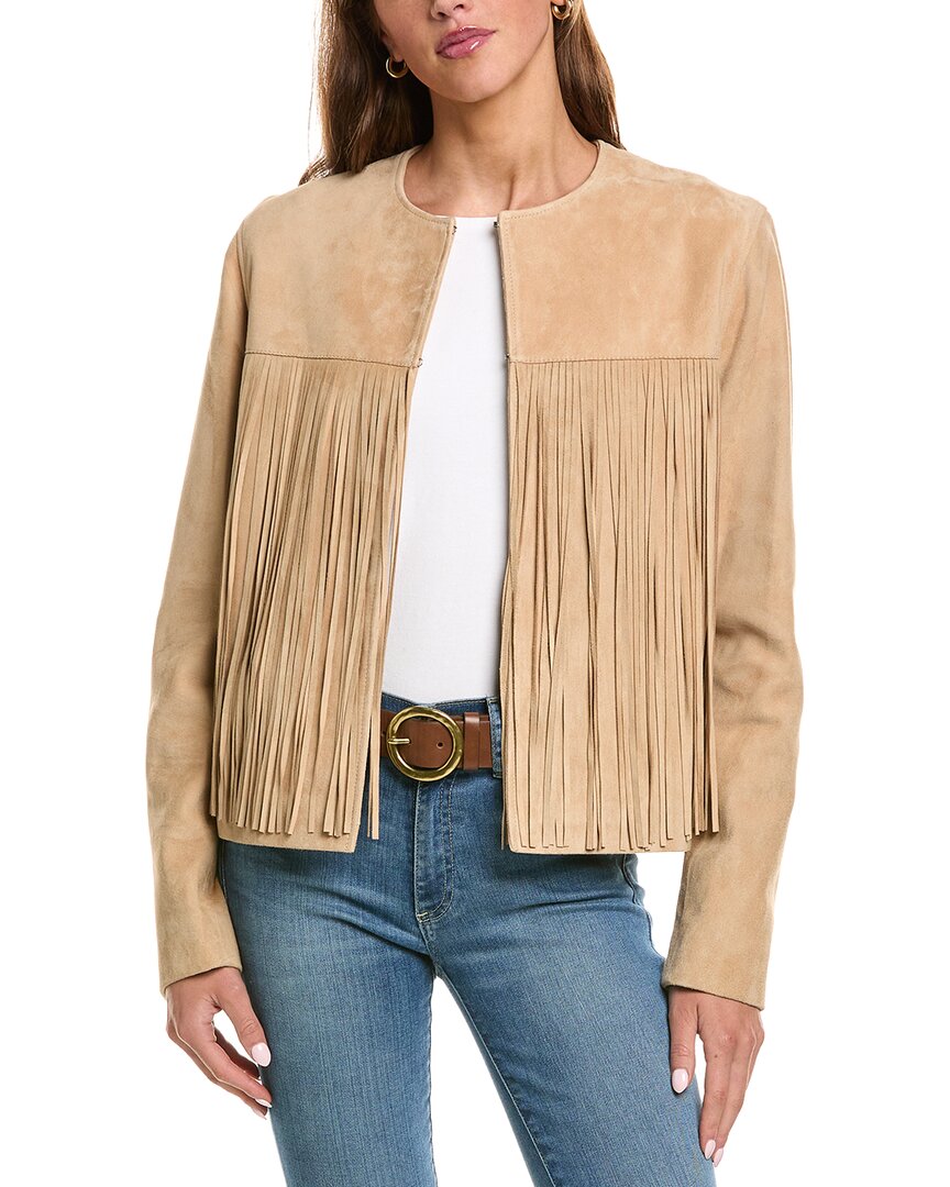FLEURETTE Fleurette Suede Fringed Jacket