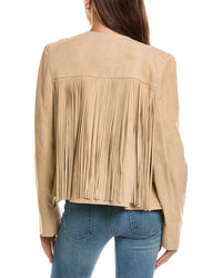 FLEURETTE Fleurette Suede Fringed Jacket