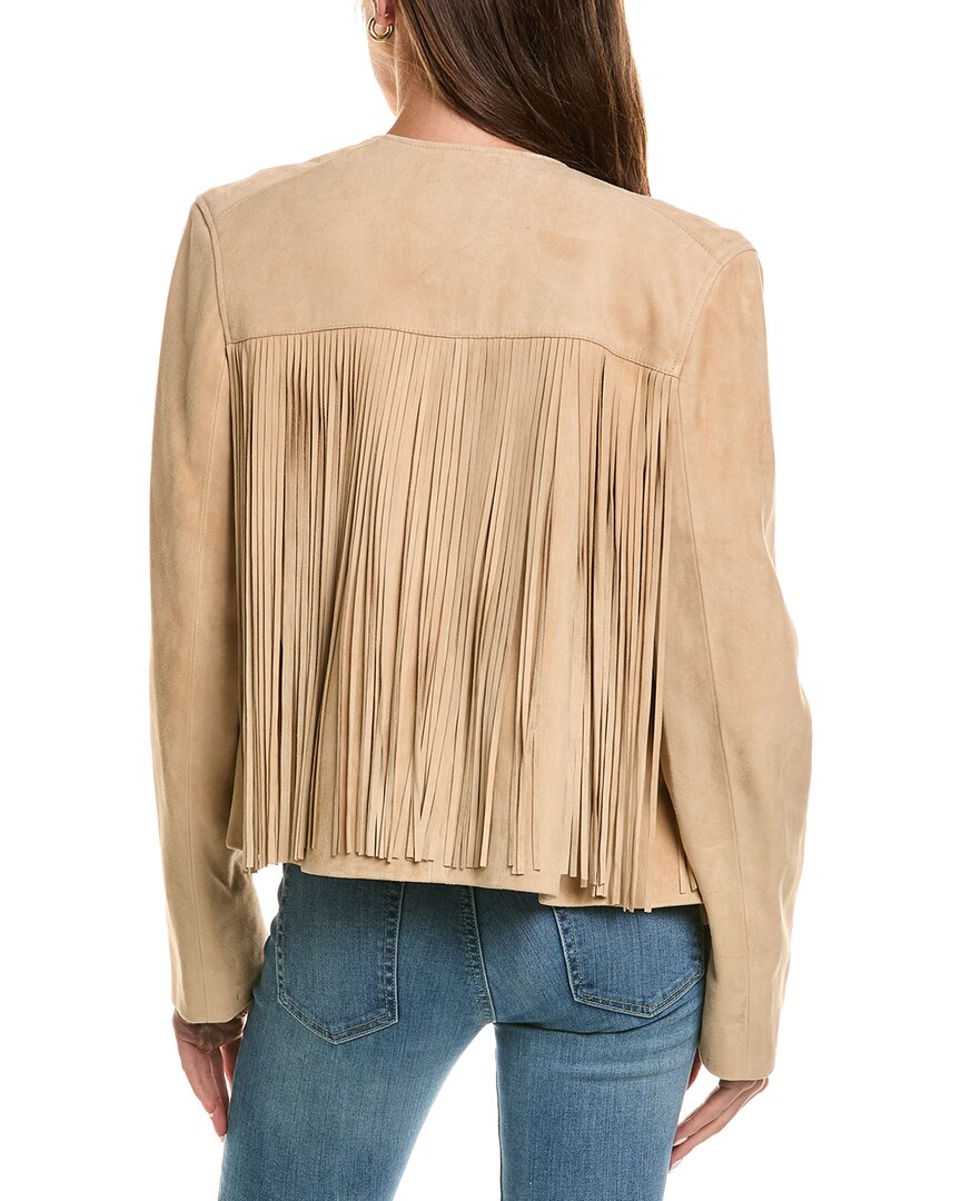 FLEURETTE Fleurette Suede Fringed Jacket