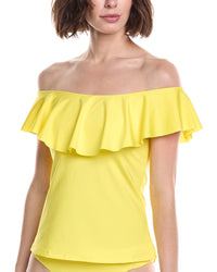 Trina Turk Trina Turk Monaco Ruffle Tankini Top