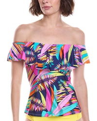 Trina Turk Trina Turk Monaco Ruffle Tankini Top