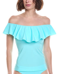 Trina Turk Trina Turk Monaco Ruffle Tankini Top