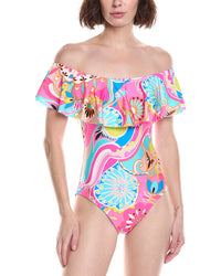 Trina Turk Trina Turk Monaco Ruffle One-Piece