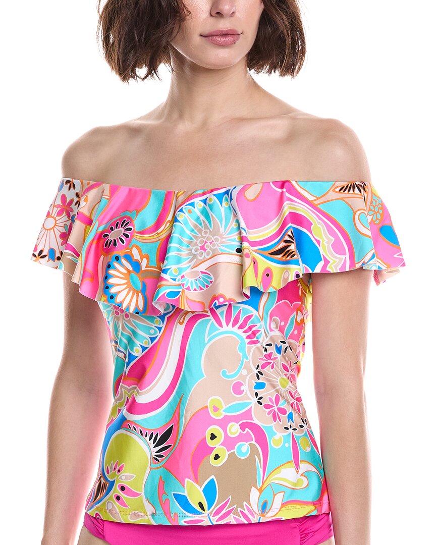Trina Turk Trina Turk Monaco Ruffle Tankini Top