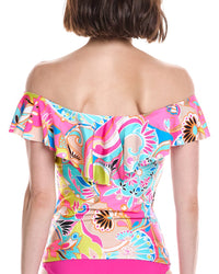 Trina Turk Trina Turk Monaco Ruffle Tankini Top