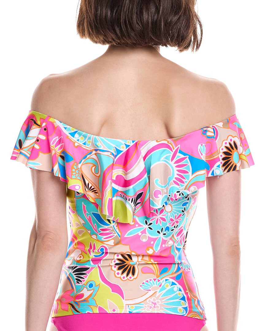 Trina Turk Trina Turk Monaco Ruffle Tankini Top