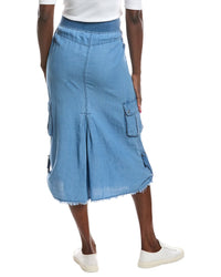Xcvi Chesney Linen-Blend Midi Skirt