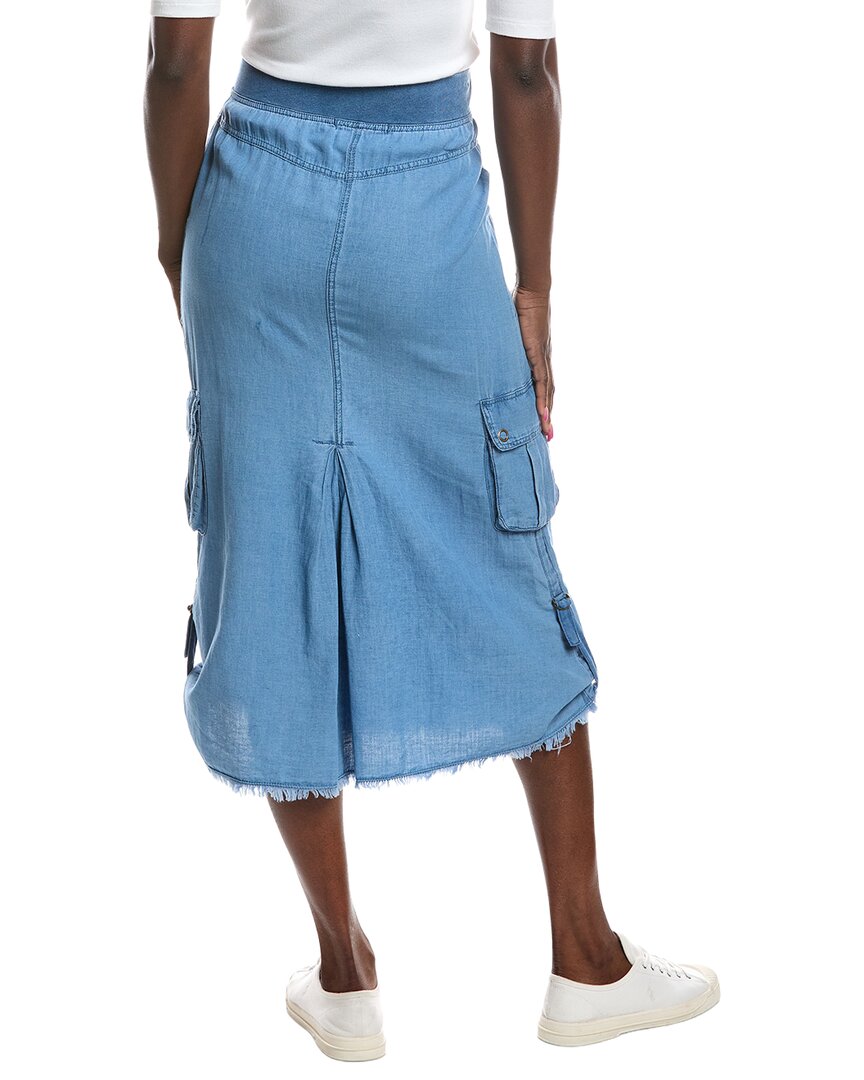Xcvi Chesney Linen-Blend Midi Skirt