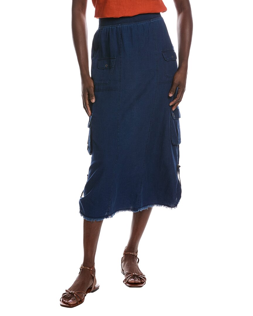 XCVI Xcvi Chesney Linen-Blend Midi Skirt