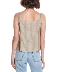 XCVI Xcvi Ludora Linen-Blend Tank Top