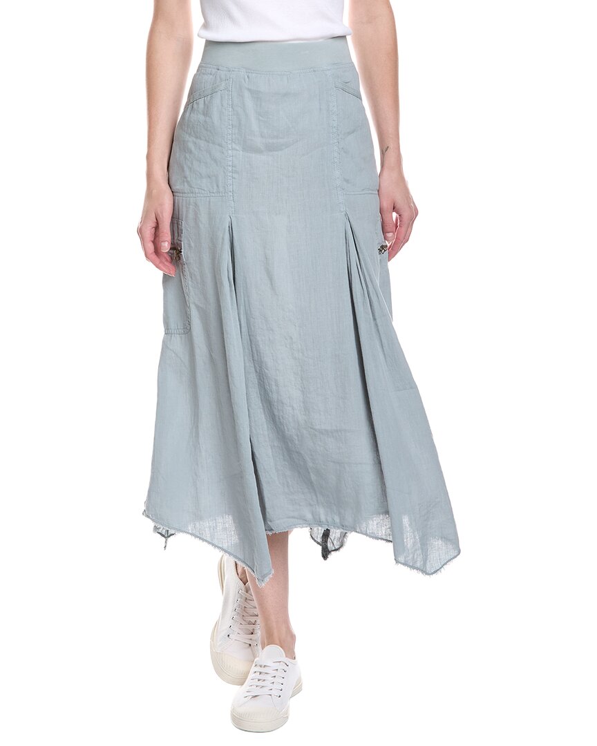 XCVI Xcvi Doak Linen-Blend Midi Skirt