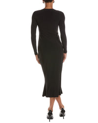susana monaco Susana Monaco Trumpet Midi Dress