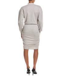 Susana Monaco Fleece Mock Gathered Mini Dress