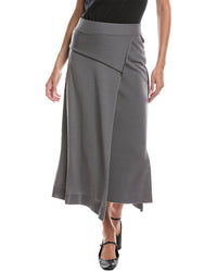 Lafayette 148 New York Lafayette 148 New York Knit Wool Pull-On Wrap Skirt