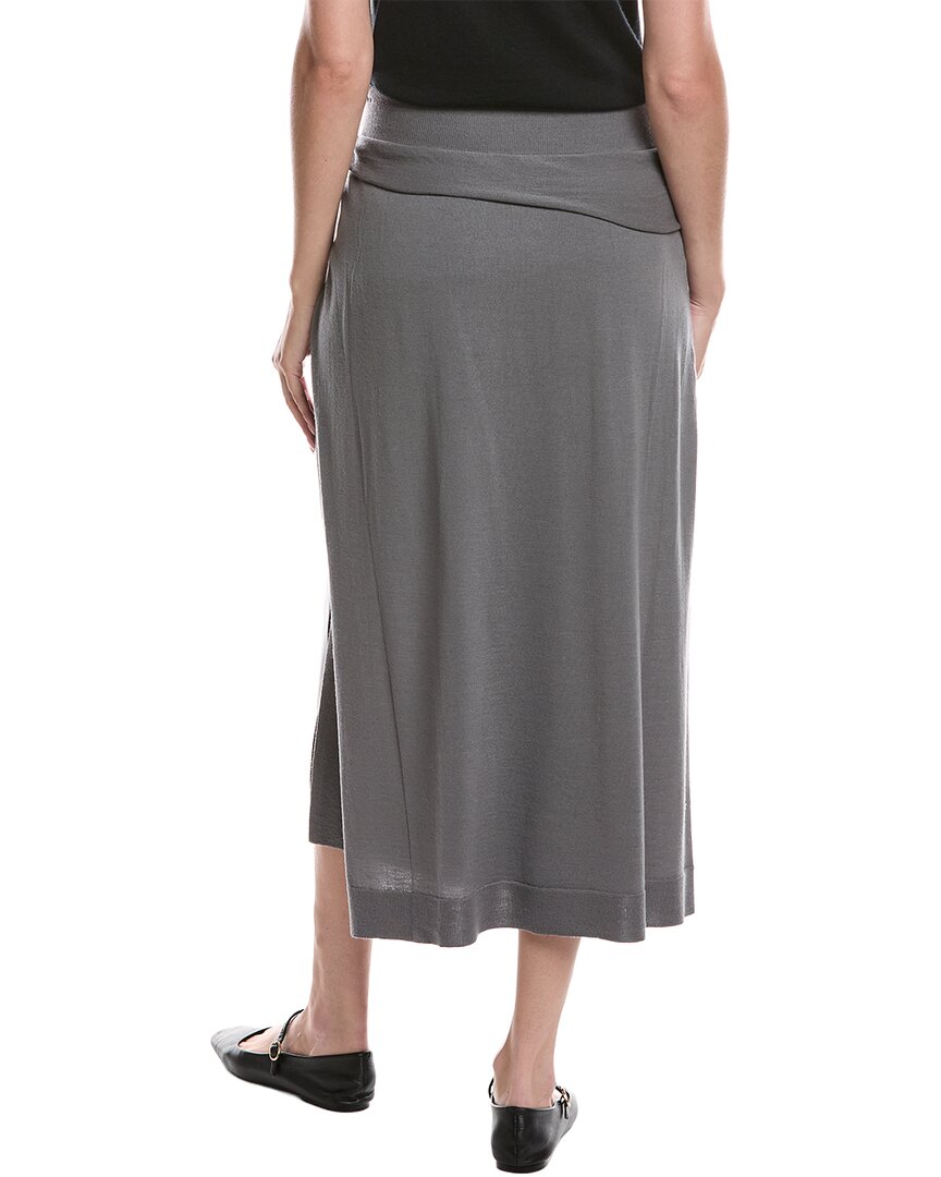 Lafayette 148 New York Lafayette 148 New York Knit Wool Pull-On Wrap Skirt