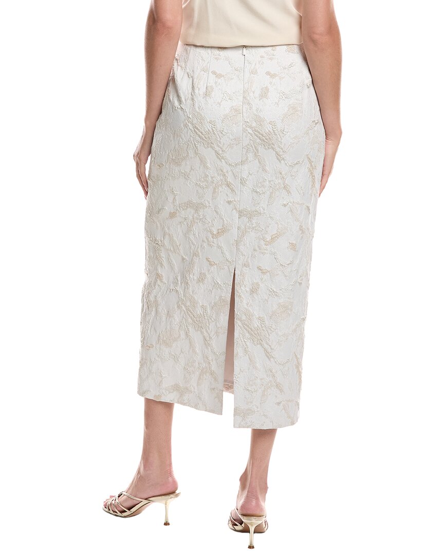 Lafayette 148 New York Lafayette 148 New York Silk-Blend Straight Midi Skirt