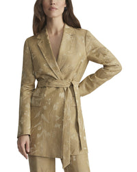Lafayette 148 New York Lafayette 148 New York Linen & Silk-Blend Belted Longline Blazer