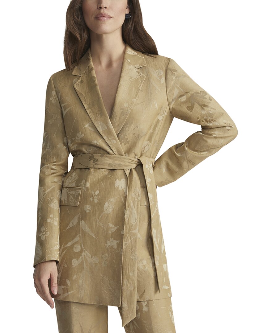 Lafayette 148 New York Lafayette 148 New York Linen & Silk-Blend Belted Longline Blazer