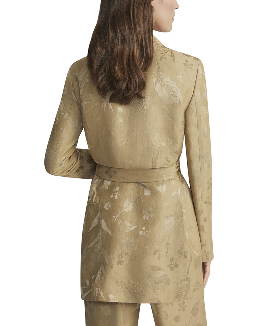 Lafayette 148 New York Lafayette 148 New York Linen & Silk-Blend Belted Longline Blazer