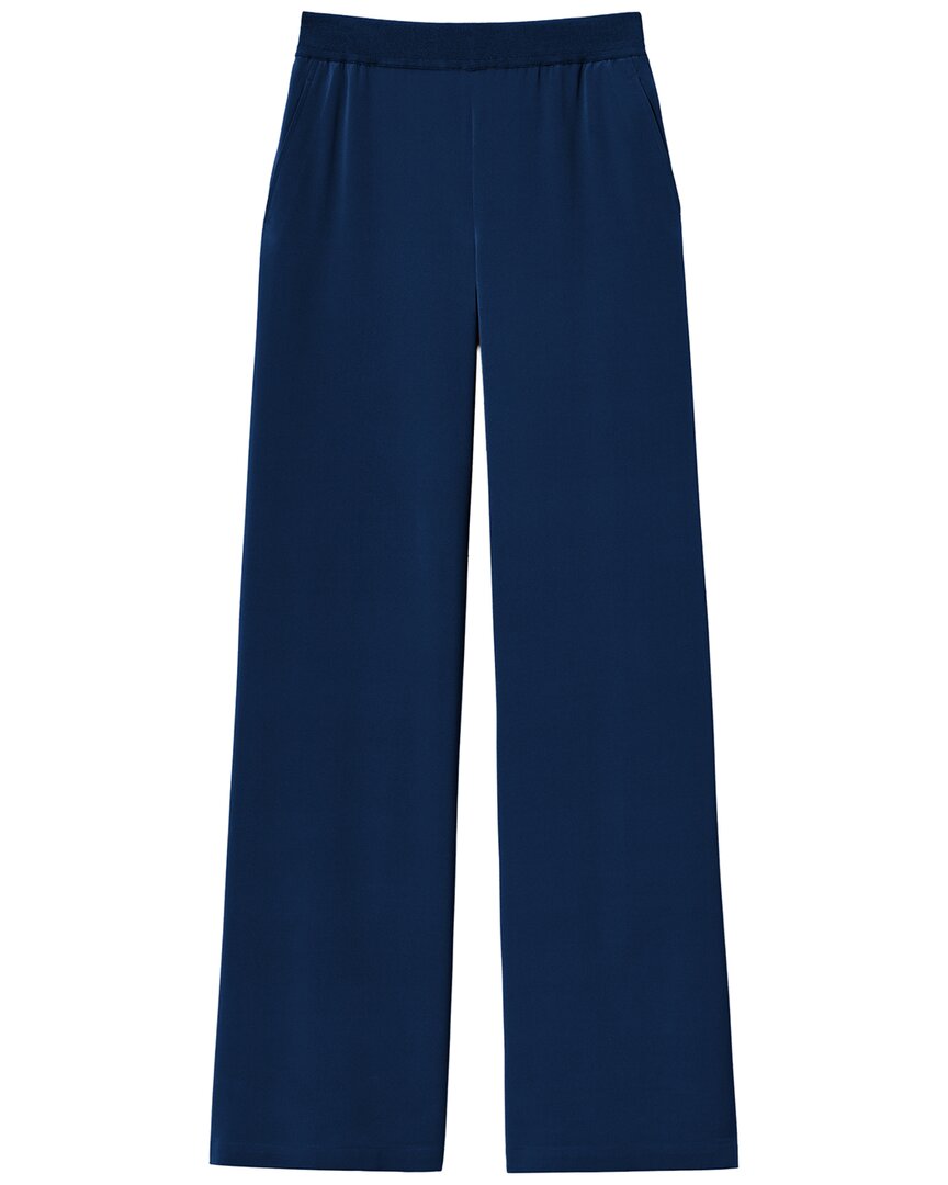 Lafayette 148 New York Lafayette 148 New York Riverside Silk-Blend Wide Leg Plus Pant