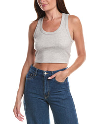 susana monaco Susana Monaco Fleece Racer Scoop Tank