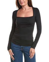susana monaco Susana Monaco Straight Front Gathered Top