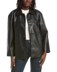 REVERIEE Reveriee Faux Leather Jacket