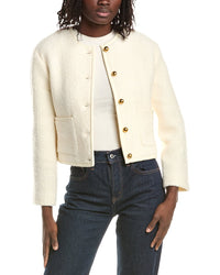 REVERIEE Reveriee Joe Wool-Blend Cropped Jacket
