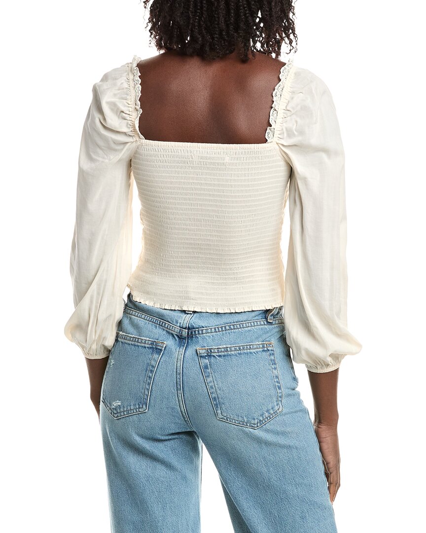 REVERIEE Reveriee Eyelet Blouse