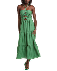 REVERIEE Reveriee Tiered Midi Dress