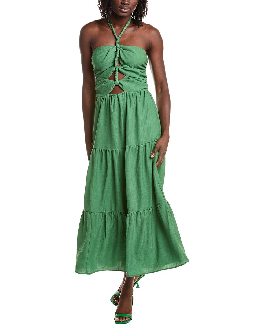 REVERIEE Reveriee Tiered Midi Dress