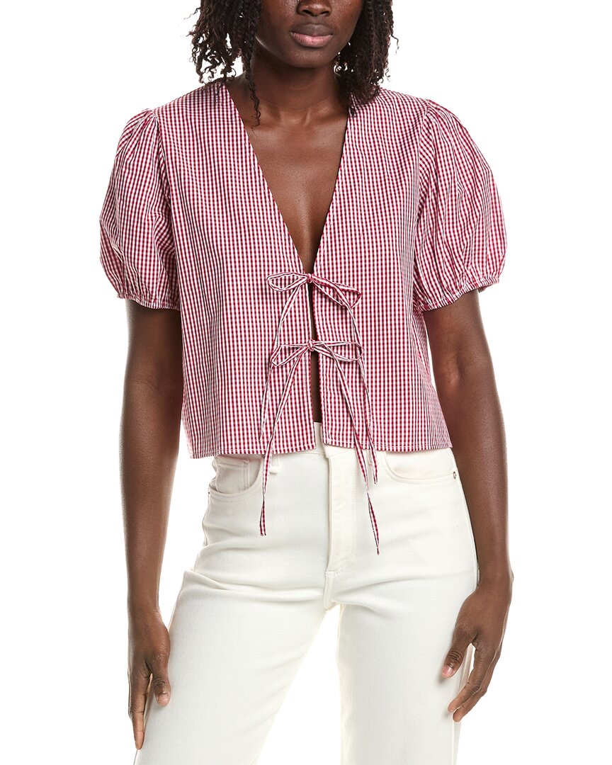 REVERIEE Reveriee Check Blouse