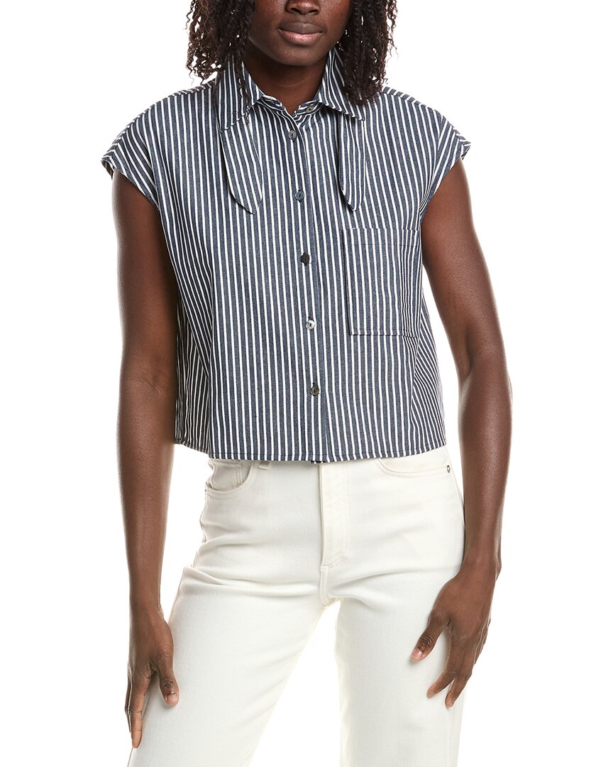 REVERIEE Reveriee Boxy Collared Shirt