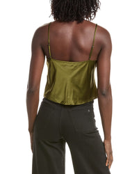 REVERIEE Reveriee Satin Silk Blouse
