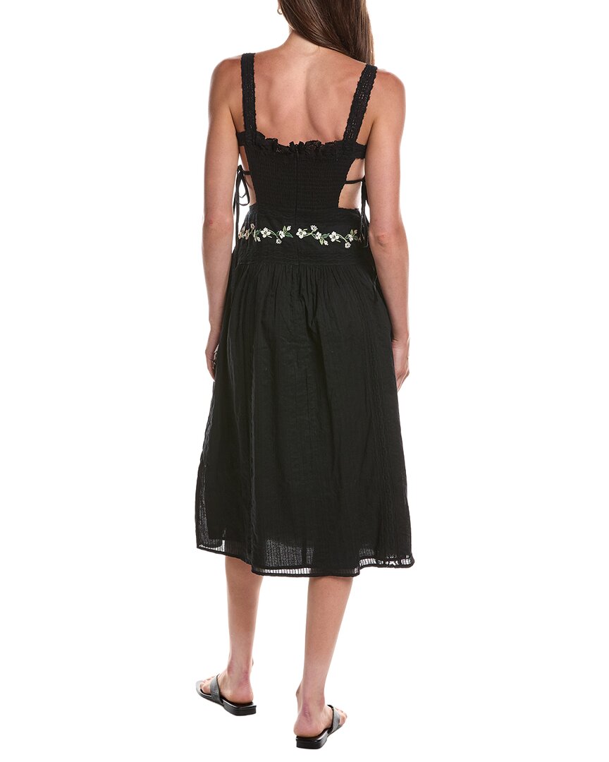 For Love & Lemons For Love & Lemons Jolene Embroidered Midi Dress