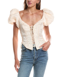 For Love & Lemons For Love & Lemons Frosted Organza Top