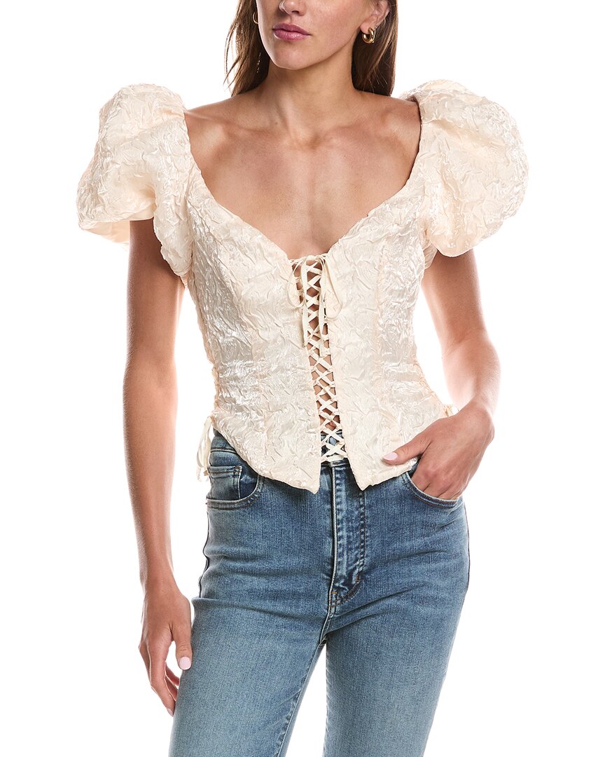 For Love & Lemons For Love & Lemons Frosted Organza Top