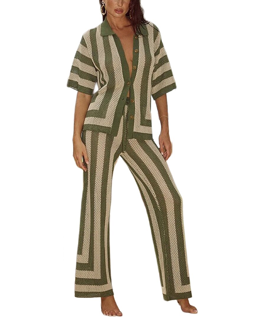 HOMEYEE Homeyee 2Pc Shirt & Pant Set