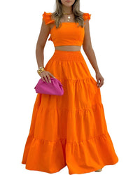 MONIQUE LAGARDE Monique Lagarde Top & Skirt Set