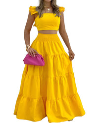 MONIQUE LAGARDE Monique Lagarde Top & Skirt Set