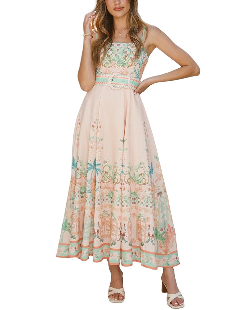 ESEA Esea Linen-Blend Maxi Dress