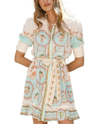 ESEA Esea Linen-Blend Mini Dress
