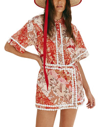 ESEA Esea Linen-Blend Shirt & Skirt Set