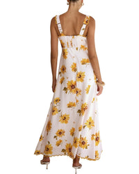 ESEA Esea Womens  Linen-Blend Midi Dress, 6