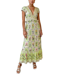 ESEA Esea Linen-Blend Maxi Dress